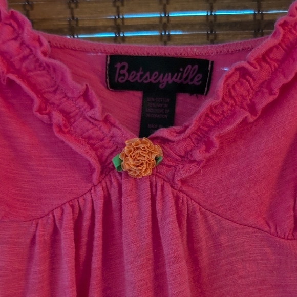 Vintage Betsey Johnson Pink Ruffle Cami SZ LG Y2K - Picture 5 of 11